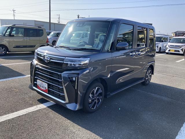 タントカスタムＸ１４インチアルミホイール　大型エアロバンパー　フルＬＥＤヘッドランプ　オート格納式カラードドアミラー　両側パワースライドドア　キーフリーシステム　プッシュボタンスタート（静岡県）の中古車