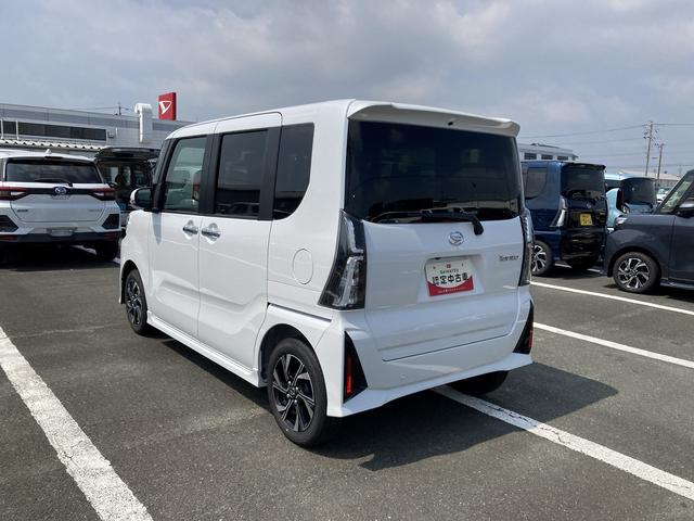 タントカスタムX14インチアルミホイール 大型エアロバンパー フルLEDヘッドランプ オート格納式カラードドアミラー 両側パワースライドドア キーフリーシステム プッシュボタンスタート(静岡県)の中古車