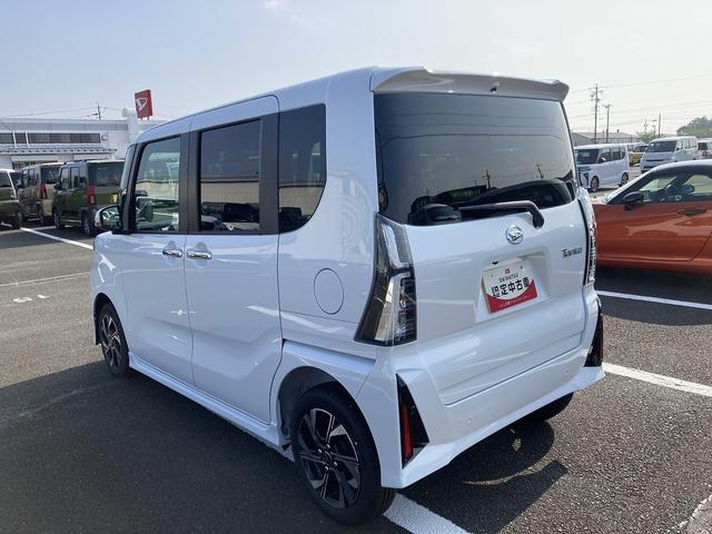 タントカスタムX14インチアルミホイール 大型エアロバンパー フルLEDヘッドランプ オート格納式カラードドアミラー 両側パワースライドドア キーフリーシステム プッシュボタンスタート(静岡県)の中古車