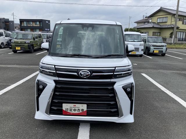 タントカスタムＸ１４インチアルミホイール　大型エアロバンパー　フルＬＥＤヘッドランプ　オート格納式カラードドアミラー　両側パワースライドドア　キーフリーシステム　プッシュボタンスタート（静岡県）の中古車