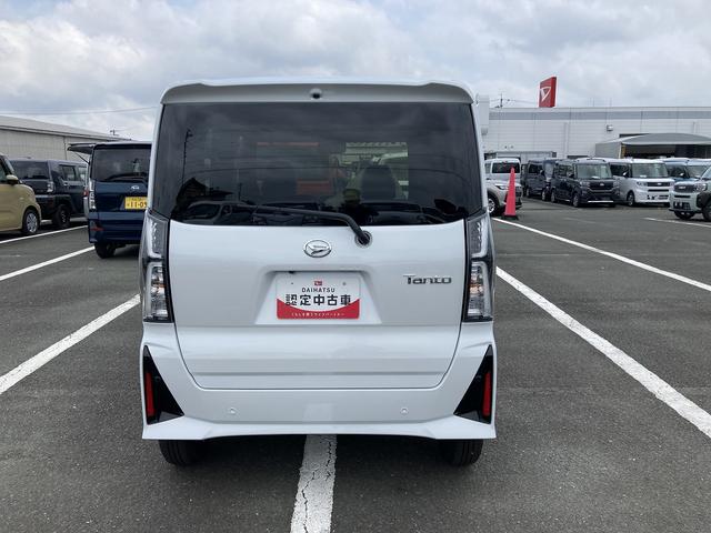 タントカスタムＸ１４インチアルミホイール　大型エアロバンパー　フルＬＥＤヘッドランプ　オート格納式カラードドアミラー　両側パワースライドドア　キーフリーシステム　プッシュボタンスタート（静岡県）の中古車