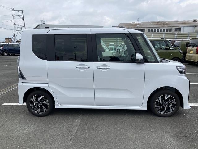 タントカスタムＸ１４インチアルミホイール　大型エアロバンパー　フルＬＥＤヘッドランプ　オート格納式カラードドアミラー　両側パワースライドドア　キーフリーシステム　プッシュボタンスタート（静岡県）の中古車