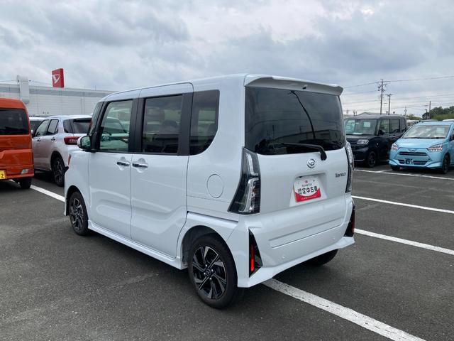 タントカスタムＸ１４インチアルミホイール　大型エアロバンパー　フルＬＥＤヘッドランプ　オート格納式カラードドアミラー　両側パワースライドドア　キーフリーシステム　プッシュボタンスタート（静岡県）の中古車