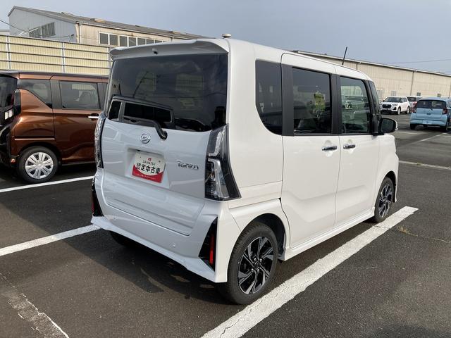 タントカスタムX14インチアルミホイール 大型エアロバンパー フルLEDヘッドランプ オート格納式カラードドアミラー 両側パワースライドドア キーフリーシステム プッシュボタンスタート(静岡県)の中古車