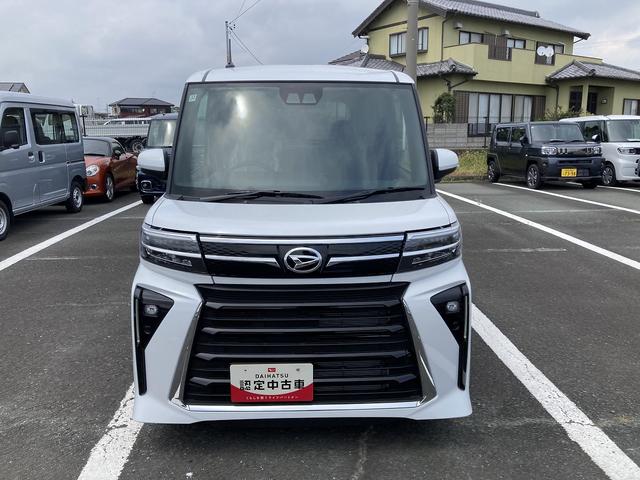 タントカスタムＸリミテッド１４インチアルミホイール　大型エアロバンパー　フルＬＥＤヘッドランプ　オート格納式カラードドアミラー　両側パワースライドドア　キーフリーシステム　プッシュボタンスタート　スマートクルーズ（静岡県）の中古車