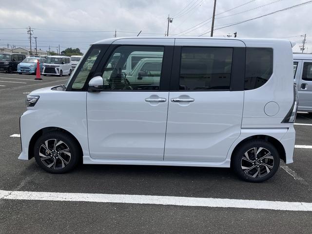 タントカスタムＸリミテッド１４インチアルミホイール　大型エアロバンパー　フルＬＥＤヘッドランプ　オート格納式カラードドアミラー　両側パワースライドドア　キーフリーシステム　プッシュボタンスタート　スマートクルーズ（静岡県）の中古車