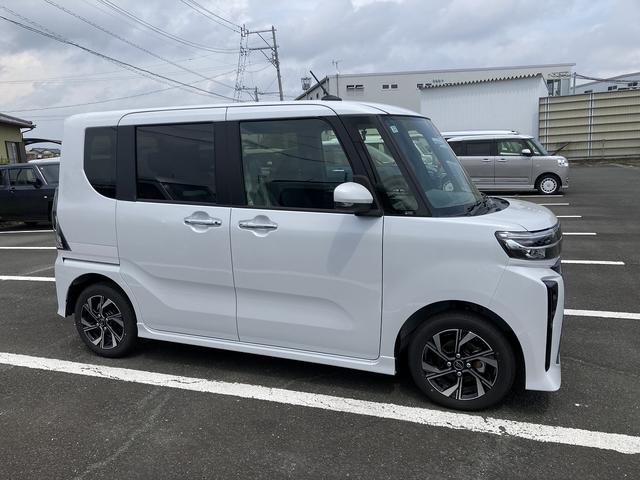タントカスタムＸリミテッド１４インチアルミホイール　大型エアロバンパー　フルＬＥＤヘッドランプ　オート格納式カラードドアミラー　両側パワースライドドア　キーフリーシステム　プッシュボタンスタート　スマートクルーズ（静岡県）の中古車