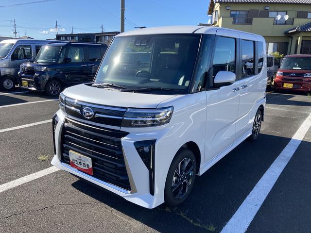 タントカスタムＸリミテッド１４インチアルミホイール　大型エアロバンパー　フルＬＥＤヘッドランプ　オート格納式カラードドアミラー　両側パワースライドドア　キーフリーシステム　プッシュボタンスタート（静岡県）の中古車