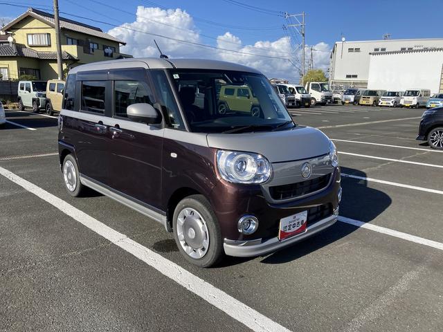 ムーヴキャンバスＧブラックインテリアＶＳ　ＳＡIII１４インチフルホイールキャップ　ＬＥＤヘッドランプ　キーフリーシステム　両側パワースライドドア　オートエアコン（プッシュ式）　オートライト　置きラクボックス（静岡県）の中古車