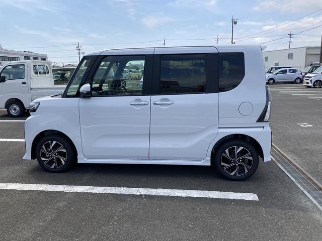 タントカスタムＸリミテッド１４インチアルミホイール　大型エアロバンパー　フルＬＥＤヘッドランプ　オート格納式カラードドアミラー　両側パワースライドドア　キーフリーシステム　プッシュボタンスタート　スマートクルーズ（静岡県）の中古車