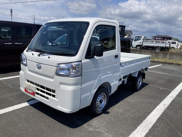 ハイゼットトラックスタンダード２ＷＤ　ＭＴ　スーパーＵＶカットガラス（フロントウィンドウ）　プリントレザーシート表皮　マニュアルエアコン　クリーンエアフィルター　電動式パワーステアリング（静岡県）の中古車