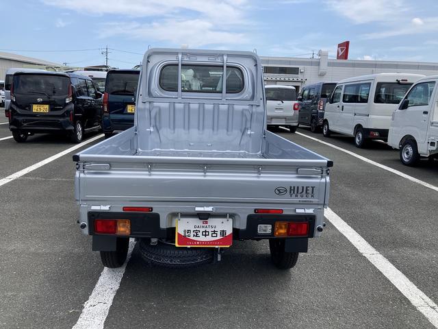 ハイゼットトラックスタンダード２ＷＤ　ＣＶＴ　スーパーＵＶＩＲカットガラス（フロントウィンドウ）　プリントレザーシート表皮　マニュアルエアコン　電動式パワーステアリング（静岡県）の中古車