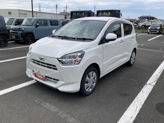ミライースＸ　ＳＡIII１４インチフルホイールキャップ　ＬＥＤヘッドランプ　電動格納式（カラード）ドアミラー　自発光式デジタルメーターブルーイルミネーションメーター　マニュアルエアコン（ダイヤル式）　キーレスエントリー（静岡県）の中古車