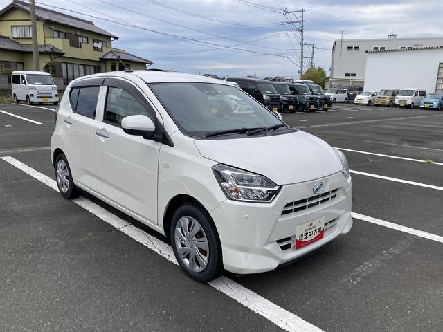 ミライースＸ　ＳＡIII１４インチフルホイールキャップ　ＬＥＤヘッドランプ　電動格納式（カラード）ドアミラー　自発光式デジタルメーターブルーイルミネーションメーター　マニュアルエアコン（ダイヤル式）　キーレスエントリー（静岡県）の中古車