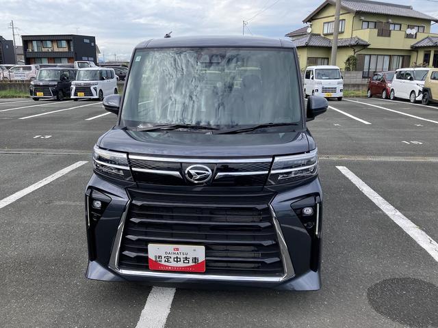 タントカスタムX14インチアルミホイール 大型エアロバンパー フルLEDヘッドランプ オート格納式カラードドアミラー 両側パワースライドドア キーフリーシステム プッシュボタンスタート ディスプレイオーディオ(静岡県)の中古車
