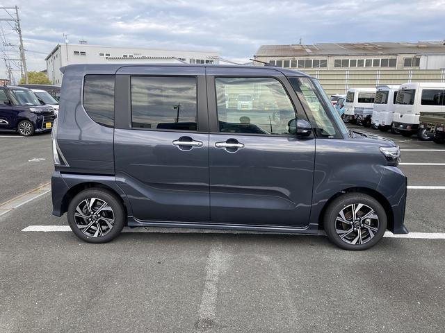 タントカスタムX14インチアルミホイール 大型エアロバンパー フルLEDヘッドランプ オート格納式カラードドアミラー 両側パワースライドドア キーフリーシステム プッシュボタンスタート ディスプレイオーディオ(静岡県)の中古車