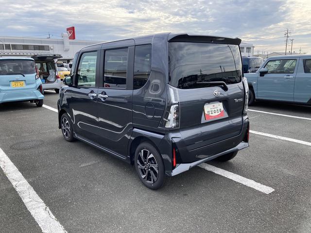 タントカスタムX14インチアルミホイール 大型エアロバンパー フルLEDヘッドランプ オート格納式カラードドアミラー 両側パワースライドドア キーフリーシステム プッシュボタンスタート ディスプレイオーディオ(静岡県)の中古車