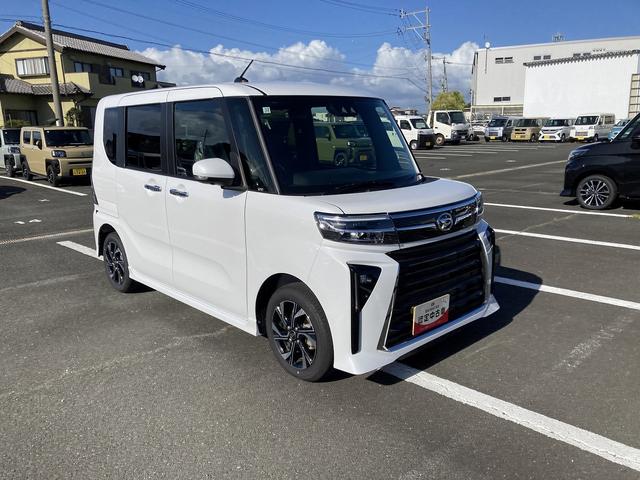 タントカスタムXリミテッド14インチアルミホイール 大型エアロバンパー フルLEDヘッドランプ オート格納式カラードドアミラー 両側パワースライドドア キーフリーシステム プッシュボタンスタート ディスプレイオーディオ(静岡県)の中古車