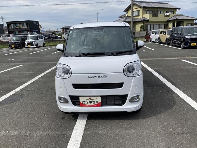 ムーヴキャンバスセオリーＧ１４インチフルホイールキャップ　ＬＥＤヘッドランプ　ＬＥＤフォグランプ　両側パワースライドドア　キーフリーシステム　プッシュボタンスタート　ＵＶカットガラス　ディスプレイオーディオ（静岡県）の中古車
