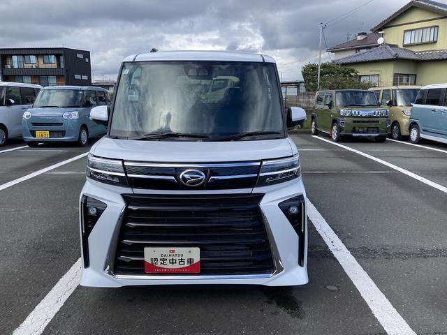 タントカスタムXリミテッド14インチアルミホイール 大型エアロバンパー フルLEDヘッドランプ オート格納式カラードドアミラー 両側パワースライドドア キーフリーシステム プッシュボタンスタート(静岡県)の中古車