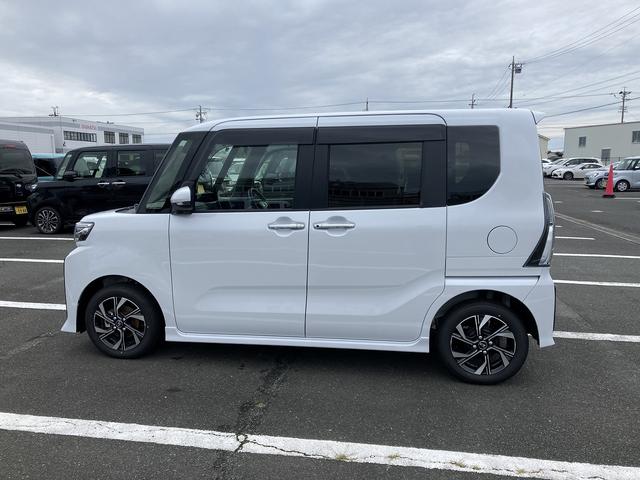 タント 中古車 カスタムＸ１４インチアルミホイール　大型エアロバンパー　フルＬＥＤヘッドランプ　オート格納式カラードドアミラー　両側パワースライドドア　キーフリーシステム　プッシュボタンスタート