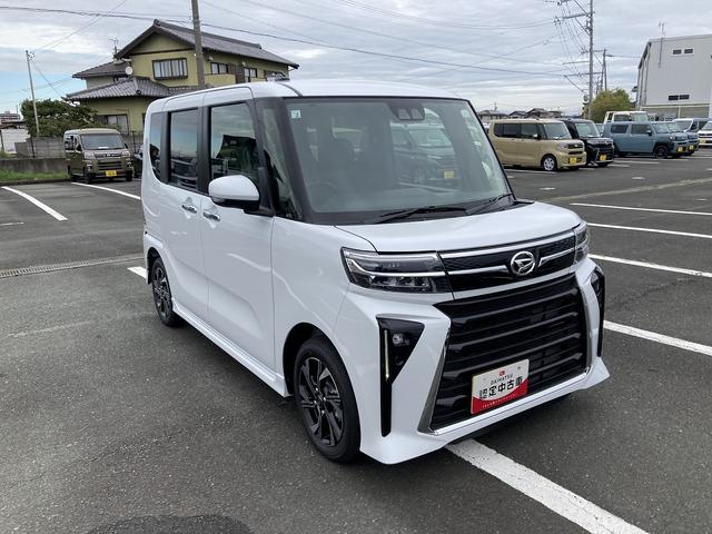 タントカスタムXリミテッド14インチアルミホイール 大型エアロバンパー フルLEDヘッドランプ オート格納式カラードドアミラー 両側パワースライドドア キーフリーシステム プッシュボタンスタート(静岡県)の中古車
