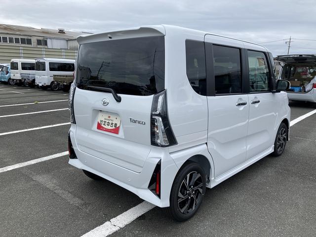 タントカスタムXリミテッド14インチアルミホイール 大型エアロバンパー フルLEDヘッドランプ オート格納式カラードドアミラー 両側パワースライドドア キーフリーシステム プッシュボタンスタート(静岡県)の中古車