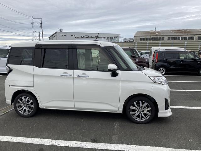 トールカスタムG ターボ SAIIILEDヘッドランプ キーフリーシステム プッシュボタンスタート オートエアコン 両側パワースライドドア マルチインフォメーションディスプレイ 15インチアルミホイール 革巻ステアリングホイール(静岡県)の中古車