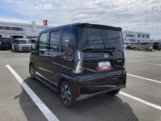 タントカスタムX14インチアルミホイール 大型エアロバンパー フルLEDヘッドランプ オート格納式カラードドアミラー 両側パワースライドドア キーフリーシステム プッシュボタンスタート(静岡県)の中古車