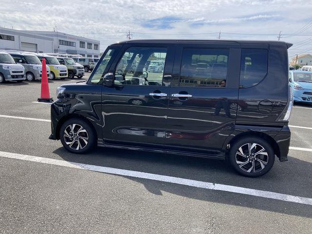 タントカスタムX14インチアルミホイール 大型エアロバンパー フルLEDヘッドランプ オート格納式カラードドアミラー 両側パワースライドドア キーフリーシステム プッシュボタンスタート(静岡県)の中古車