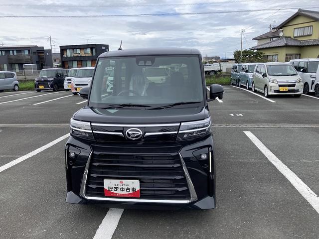 タントカスタムX14インチアルミホイール 大型エアロバンパー フルLEDヘッドランプ オート格納式カラードドアミラー 両側パワースライドドア キーフリーシステム プッシュボタンスタート(静岡県)の中古車