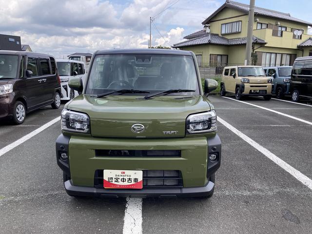 タフトGターボ15インチアルミホイール オートレベリング機能付フルLEDヘッドランプ LEDフォグランプ 本革巻ステアリングホイール 本革巻インパネセンターシフト TFTカラーマルチインフォメーションディスプレイ(静岡県)の中古車