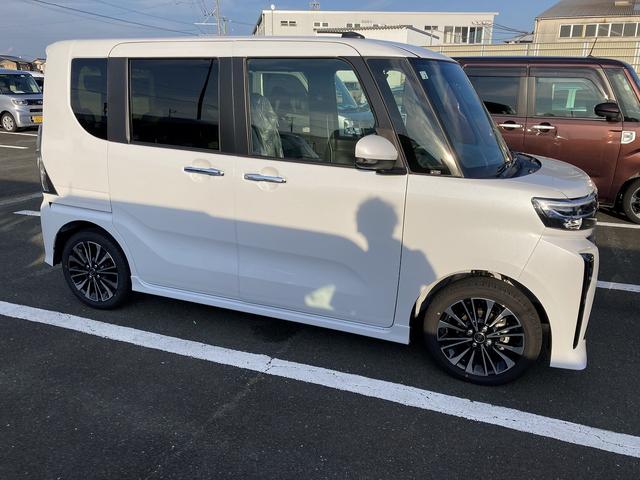タントカスタムＲＳリミテッド１５インチアルミホイール　キーフリーシステム　オートエアコン（プッシュ式）　フルＬＥＤヘッドランプ　オート格納式カラードドアミラー　本革巻ステアリングホイール	　ディスプレイオーディオ（静岡県）の中古車