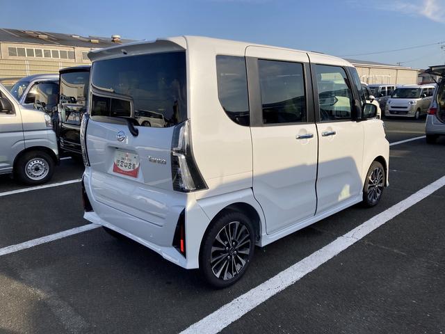 タントカスタムＲＳリミテッド１５インチアルミホイール　キーフリーシステム　オートエアコン（プッシュ式）　フルＬＥＤヘッドランプ　オート格納式カラードドアミラー　本革巻ステアリングホイール	　ディスプレイオーディオ（静岡県）の中古車