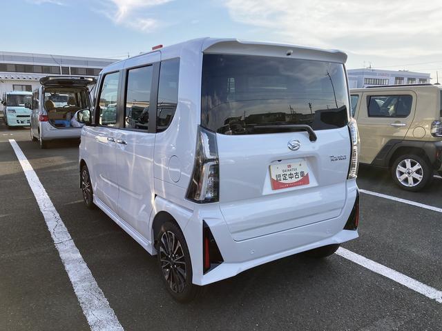 タントカスタムＲＳリミテッド１５インチアルミホイール　キーフリーシステム　オートエアコン（プッシュ式）　フルＬＥＤヘッドランプ　オート格納式カラードドアミラー　本革巻ステアリングホイール	　ディスプレイオーディオ（静岡県）の中古車