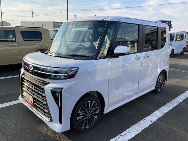 タントカスタムＲＳリミテッド１５インチアルミホイール　キーフリーシステム　オートエアコン（プッシュ式）　フルＬＥＤヘッドランプ　オート格納式カラードドアミラー　本革巻ステアリングホイール	　ディスプレイオーディオ（静岡県）の中古車
