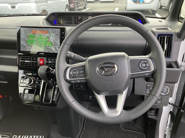 タントカスタムRSリミテッド15インチアルミホイール キーフリーシステム オートエアコン(プッシュ式) フルLEDヘッドランプ オート格納式カラードドアミラー 本革巻ステアリングホイール ディスプレイオーディオ バックカメラ(静岡県)の中古車