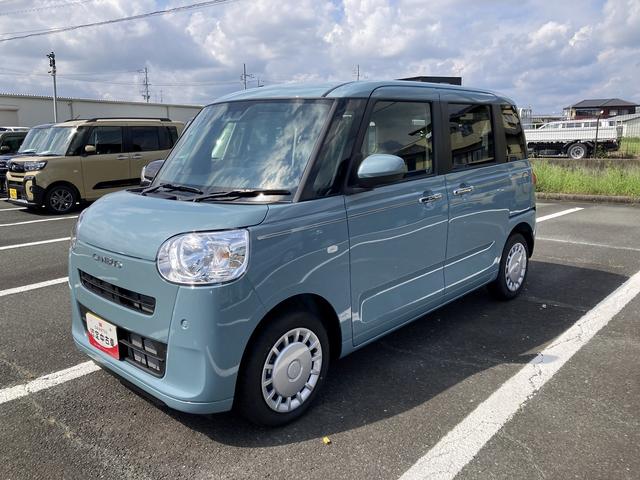 ムーヴキャンバスセオリーX14インチフルホイールキャップ キーフリーシステム プッシュボタンスタート UVカットガラス 両側パワースライドドア ハロゲンヘッドライト ラゲージアンダーボックスディスプレイオーディオ(静岡県)の中古車