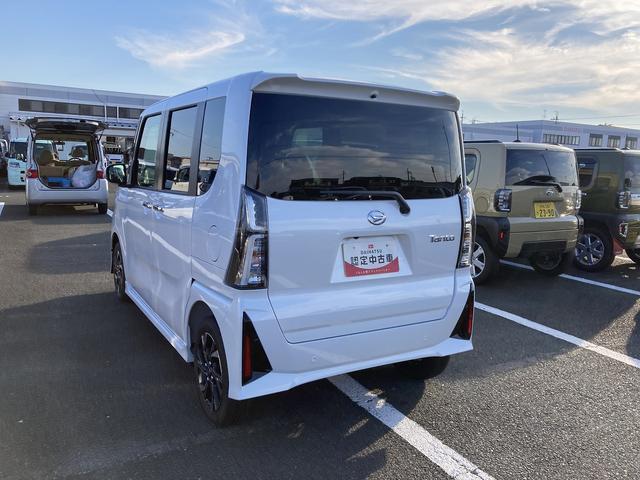 タントカスタムＸ１４インチアルミホイール　大型エアロバンパー　フルＬＥＤヘッドランプ　オート格納式カラードドアミラー　両側パワースライドドア　キーフリーシステム　プッシュボタンスタート（静岡県）の中古車