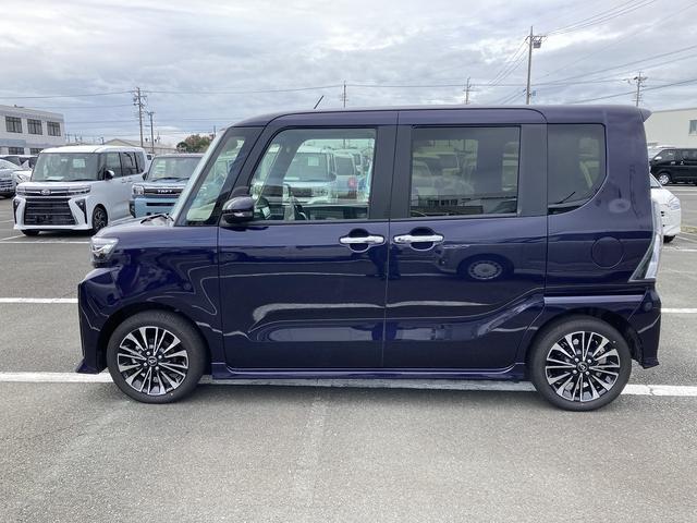 タントカスタムＲＳリミテッド１５インチアルミホイール　キーフリーシステム　オートエアコン（プッシュ式）　フルＬＥＤヘッドランプ　オート格納式カラードドアミラー　本革巻ステアリングホイール	　ディスプレイオーディオ　バックカメラ（静岡県）の中古車