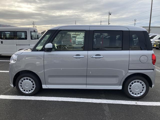 ムーヴキャンバスストライプスＸ１４インチフルホイールキャップ　キーフリーシステム　ＵＶカットガラス　両側パワースライドドア　ハロゲンヘッドライト　ラゲージアンダーボックス　ディスプレイオーディオ　バックカメラ（静岡県）の中古車