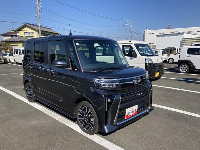 タントカスタムRSリミテッド15インチアルミホイール キーフリーシステム プッシュボタンスタート オートエアコン(プッシュ式) フルLEDヘッドランプ オート格納式カラードドアミラー 本革巻ステアリングホイール(静岡県)の中古車