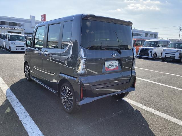 タントカスタムRSリミテッド15インチアルミホイール キーフリーシステム プッシュボタンスタート オートエアコン(プッシュ式) フルLEDヘッドランプ オート格納式カラードドアミラー 本革巻ステアリングホイール(静岡県)の中古車