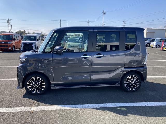 タントカスタムRSリミテッド15インチアルミホイール キーフリーシステム プッシュボタンスタート オートエアコン(プッシュ式) フルLEDヘッドランプ オート格納式カラードドアミラー 本革巻ステアリングホイール(静岡県)の中古車
