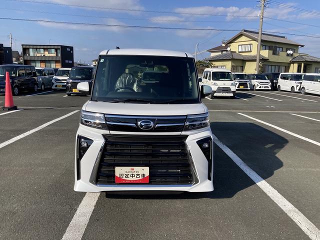 タントカスタムXリミテッド14インチアルミホイール 大型エアロバンパー フルLEDヘッドランプ オート格納式カラードドアミラー 両側パワースライドドア キーフリーシステム プッシュボタンスタート(静岡県)の中古車