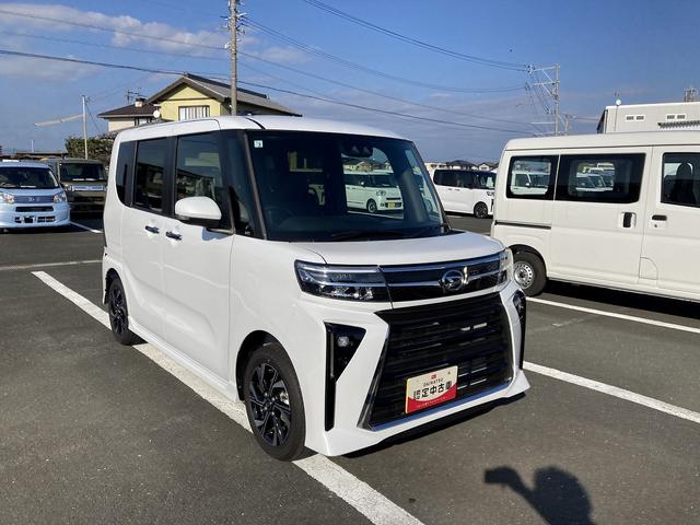 タントカスタムXリミテッド14インチアルミホイール 大型エアロバンパー フルLEDヘッドランプ オート格納式カラードドアミラー 両側パワースライドドア キーフリーシステム プッシュボタンスタート(静岡県)の中古車
