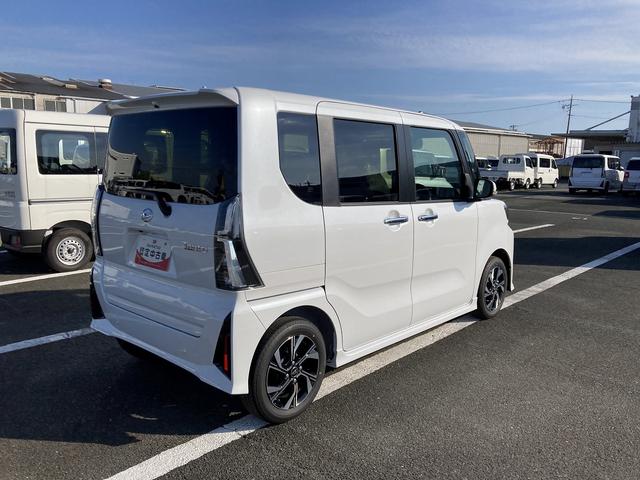 タントカスタムXリミテッド14インチアルミホイール 大型エアロバンパー フルLEDヘッドランプ オート格納式カラードドアミラー 両側パワースライドドア キーフリーシステム プッシュボタンスタート(静岡県)の中古車
