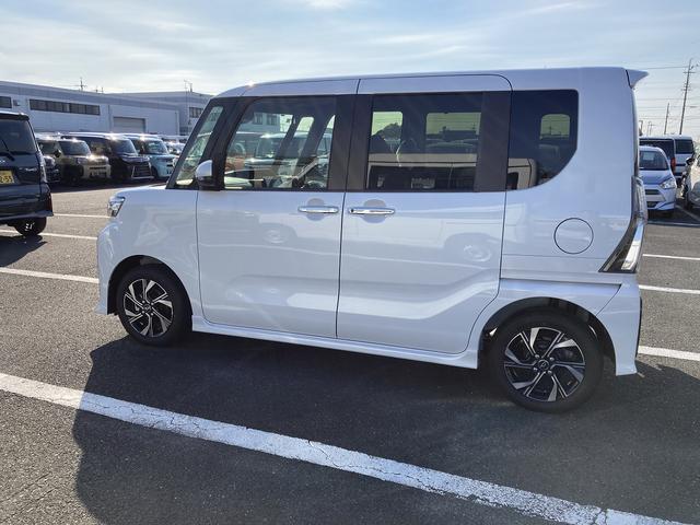 タントカスタムXリミテッド14インチアルミホイール 大型エアロバンパー フルLEDヘッドランプ オート格納式カラードドアミラー 両側パワースライドドア キーフリーシステム プッシュボタンスタート(静岡県)の中古車
