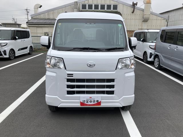 ハイゼットカーゴクルーズターボＣＶＴ　電動格納式カラードドアミラー　スーパーＵＶＩＲカットガラス（フロントウィンドウ）　１２インチフルホイールキャップ　撥水フルファヴリックシート表皮　大型ＬＥＤ荷室灯　キーフリーシステム（静岡県）の中古車