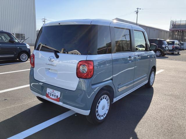 ムーヴキャンバスストライプスＧ１４インチフルホイールキャップ　ＬＥＤヘッドランプ　ＬＥＤフォグランプ　ホっとカップホルダー　両側パワースライドドア　キーフリーシステム　プッシュボタンスタート（静岡県）の中古車